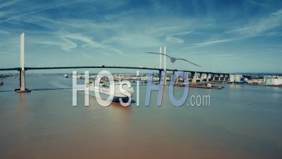 Dartford Crossing And Qeii Bridge - Video Drone Footage