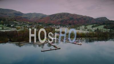 Coniston, Lake District, Home Of Spead Boat Racing - Video Drone Footage