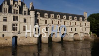Chenonceau Chateau, Loire Valley, France - Video Drone Footage